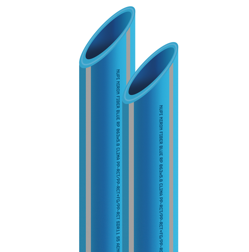 System of polypropylene pipes and accessories for hydraulic and air conditioning installations